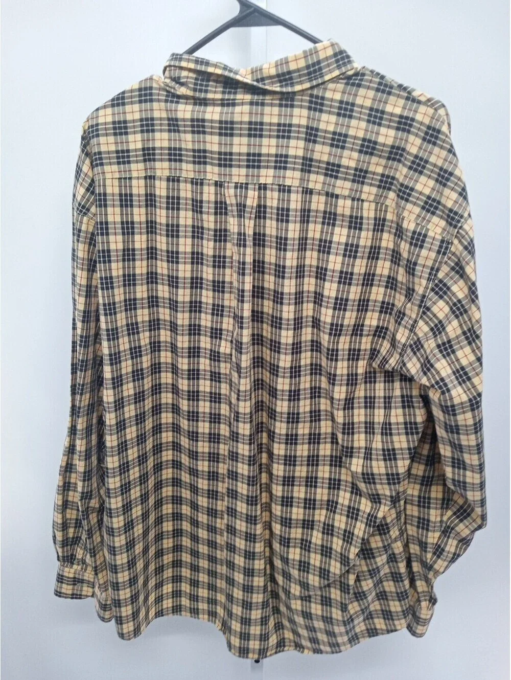 J. Crew Shirt Men's XL Yellow Tartan Plaid Preppy Vibrant Button Up Casual